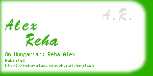 alex reha business card